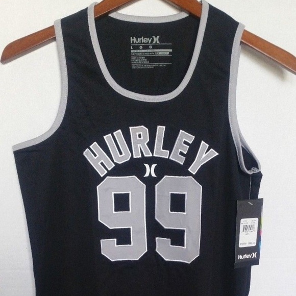 Hurley Other - Hurley Boys Kids Sleeveless Jersey Black Silver